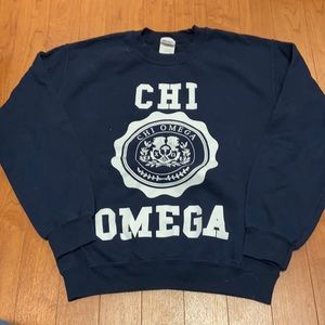 Navy Chi Omega Sweatshirt